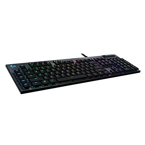 Logitech G815 LIGHTSYNC RGB Mechanical Gaming Keyboard with Low Profile GL Clicky key switch, 5 programmable G-keys, USB Passthrough, dedicated media control - Clicky  Only $129.99