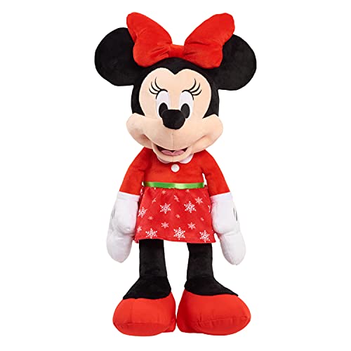 史低价！Disney迪斯尼 2021年版 节日 米妮老鼠抓绒玩具，22吋，原价$21.99，现仅售$11.99。