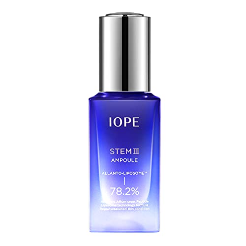 IOPE STEM 3 Ampoule Anti-aging Anti Wrinkle Brightening Face Serum - Facial Skin Care Serums For All Skin Type, 1.01FL.OZ.(30ml) by Amorepacific