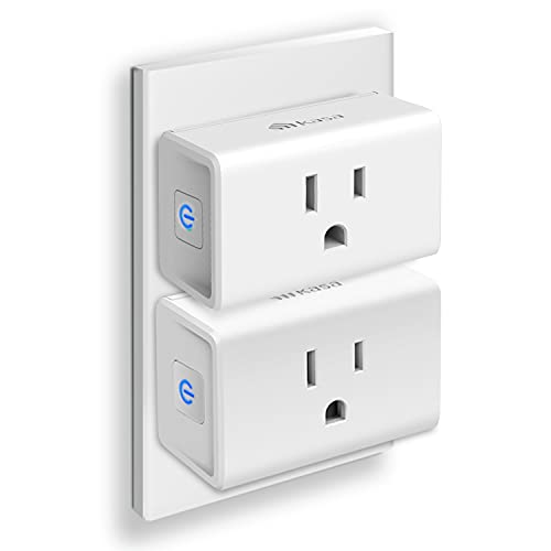Kasa Smart Plug Ultra Mini 15A, Smart Home Wi-Fi Outlet Works with Alexa, Google Home & IFTTT, No Hub Required, UL Certified, 2.4G WiFi Only, 2-Pack(EP10P2) , White, Now Only $11.89