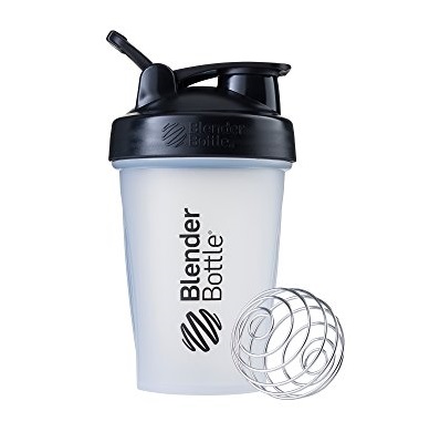 BlenderBottle Classic Shaker Bottle Perfect for Protein Shakes and Pre Workout, 20-Ounce, Clear/Black/Black, List Price is $9.49, Now Only $4.99, You Save $4.50 (47%)