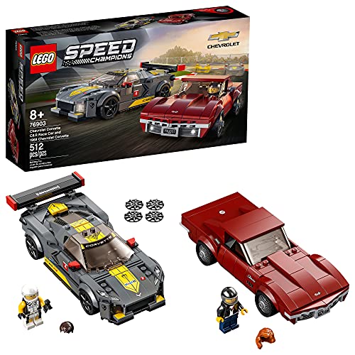 LEGO Speed Champions Chevrolet Corvette C8.R Race Car and 1968 Chevrolet Corvette 76903 Building Kit; New 2021 (512 Pieces), List Price is $29.99, Now Only $23.99, You Save $6.00 (20%)