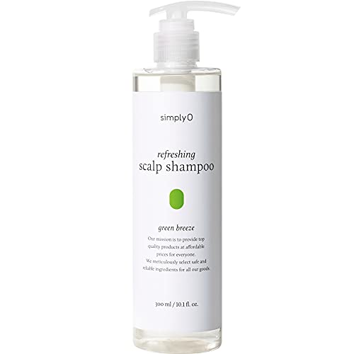 simplyO Refreshing Scalp Shampoo | Biotin & Panthenol for Dry, Itchy Scalp | Paraben-Free, Sulfate-Free (Green Breeze 300ml (10.1 fl oz.))