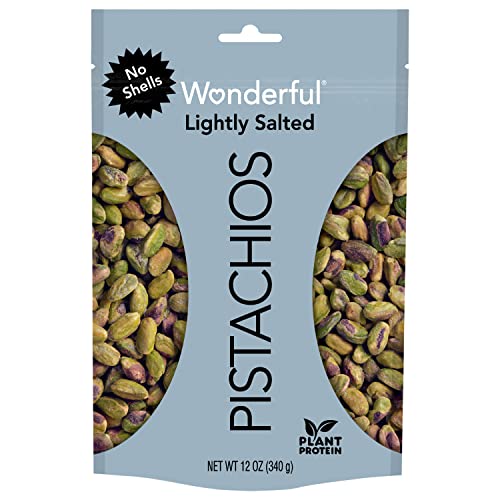 Wonderful Pistachios, No Shells, Roasted and Lightly Salted, 6 Ounce Resealable Bag, Now Only $3.74