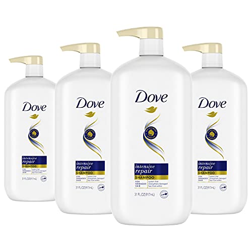 Dove Nutritive Solutions Shampoo for Damaged Hair with Pump Intensive Repair Dry Hair Shampoo Formula with Keratin Actives 31 oz, Pack of 4, List Price is $31.96, Now Only $17.04