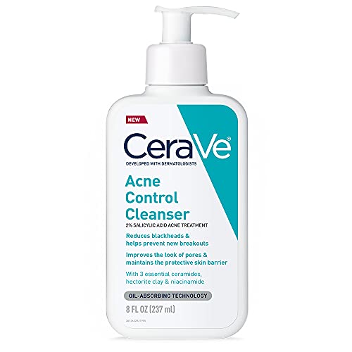 CeraVe Face Wash Acne Treatment | Salicylic Acid Cleanser with Purifying Clay for Oily Skin | Blackhead Remover and Clogged Pore Control | 8 Ounce, List Price is $12.99, Now Only $11.24