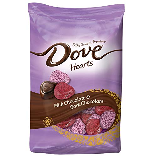 DOVE PROMISES Valentine Milk and Dark Chocolate Candy Hearts Variety Mix 19.52-Ounce Bag, List Price is $13.67, Now Only $6.98