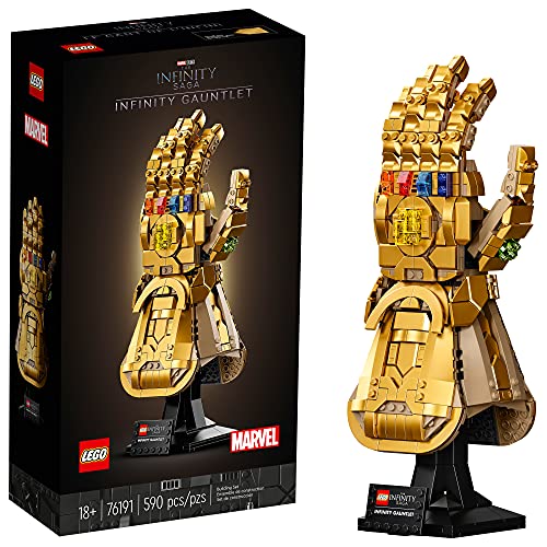LEGO Marvel Infinity Gauntlet 76191 Collectible Building Kit; Thanos Right Hand Gauntlet Model with Infinity Stones (590 Pieces), List Price is $79.99, Now Only $63.99