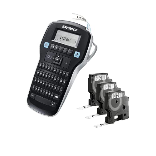 DYMO Label Maker with 3 D1 DYMO Label Tapes | LabelManager 160 Portable Label Maker, QWERTY Keyboard, One-Touch Smart Keys, Easy-to-Use, for Home & Office Organization,  Only $28.48