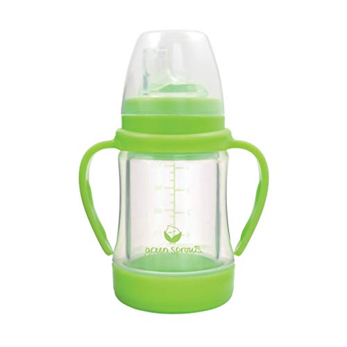 green sprouts Sip & Straw Cup made from Glass | Safer from the inside out | Liquids only touch silicone & glass, Straw supports healthy oral development, List Price is $19.99, Now Only $5.63