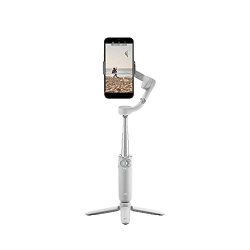 DJI OM 5 Smartphone Gimbal Stabilizer, 3-Axis Phone Gimbal, Built-In Extension Rod, Portable and Foldable, Android and iPhone Gimbal with ShotGuides, Vlogging Stabilizer , Gray, Now Only $159