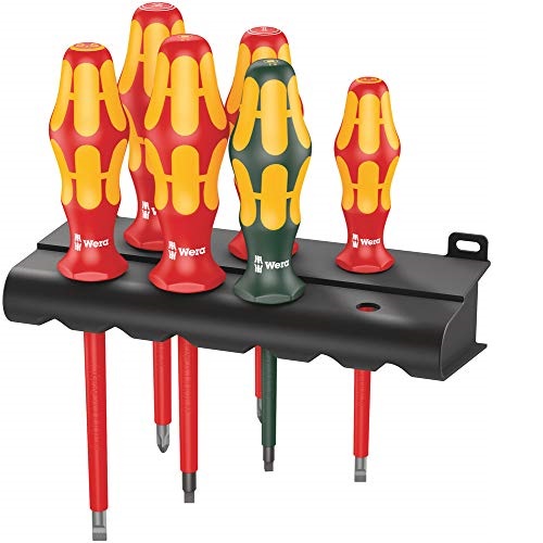 Wera - 5347777001 Kraftform Plus 160i/168i/6 Insulated Professional Screwdriver Set, 6-Piece, List Price is $49.12, Now Only $28.52, You Save $20.60 (42%)