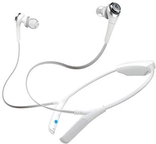 Audio-Technica ATH-CKS550BTWH Solid Bass Bluetooth Wireless In-Ear Headphones with Mic & Control, White,  Only $23.00
