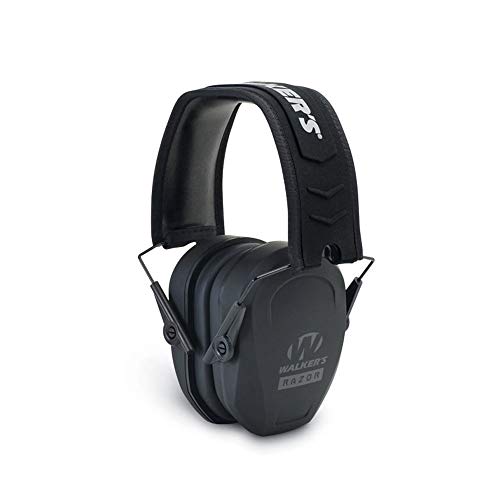 Walker's Razor Slim Passive Earmuff - Ultra Low-Profile Earcups - Black, List Price is $29.99, Now Only $17.99, You Save $12.00 (40%)