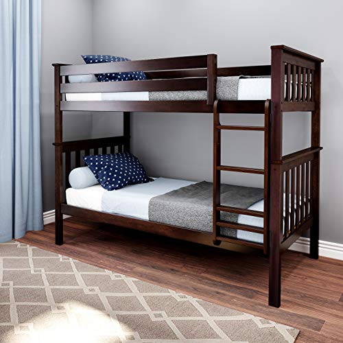 Max & Lily Bunk Bed, Twin, Espresso, List Price is $529, Now Only $367.17, You Save $161.83 (31%)