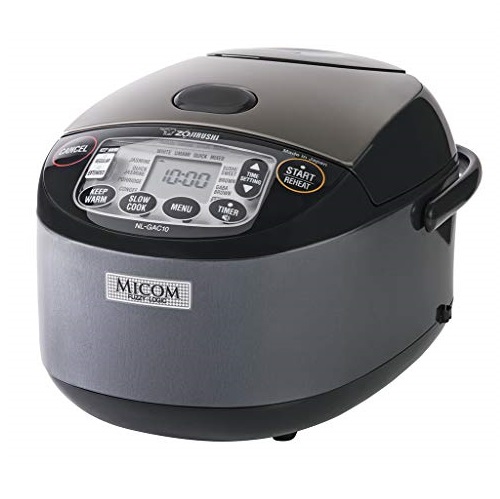 Zojirushi NL-GAC10 BM Umami Micom Rice Cooker & Warmer, 5.5-Cup, Metallic Black, Made in Japan, List Price is $319.5, Now Only $207.15, You Save $112.35 (35%)