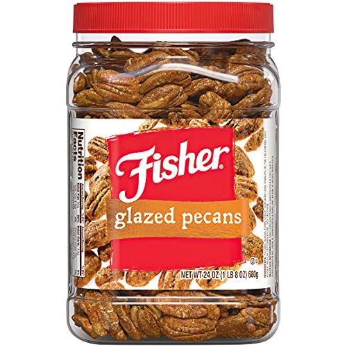 Fisher Snack Glazed Pecans, 24 Ounces, Made with Whole Mammoth Pecans, List Price is $19.99, Now Only $12.42
