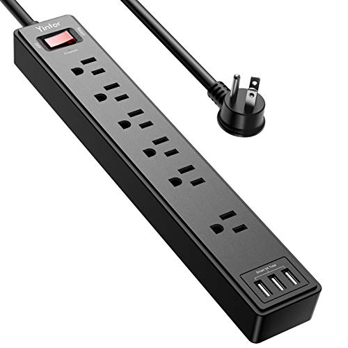 Power Strip with 6 Feet, Yintar Surge Protector with 6 AC Outlets and 3 USB Ports, 6 Ft Extension Cord  For $13.50 From Amazon Via 15% Price Drop