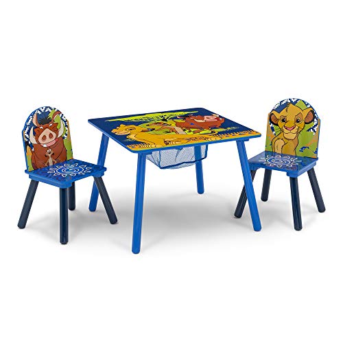 Delta Children Kids Table and Chair Set With Storage (2 Chairs Included) - Ideal for Arts & Crafts, Snack Time, Homeschooling, Homework & More, Disney The Lion King,  Only  $39.99
