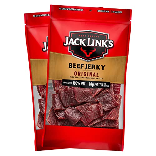 Jack Link’s Beef Jerky, Original, (2) 9 Oz Bags – Great Everyday Snack, 10g of Protein and 80 Calories, Made with 100% Premium Beef - 96% Fat Free, No Added MSG (Packaging May Vary),  Only $11.19