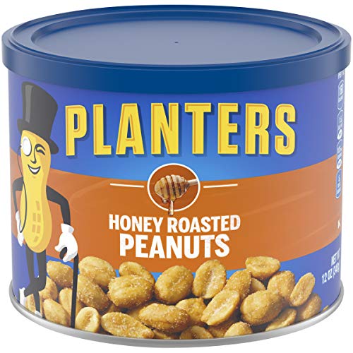 史低价！Planters蜂蜜香脆烤花生仁，12 oz/罐，共12罐，现仅售$16.32