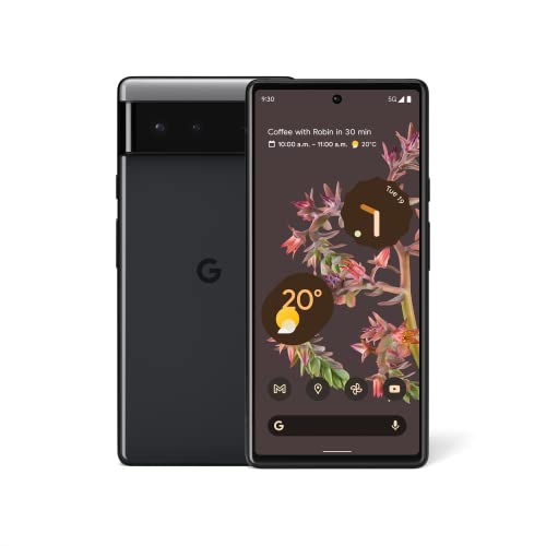 Google Pixel 6 – 5G Android Phone - Unlocked Smartphone with Wide and Ultrawide Lens - 128GB - Stormy Black, Now Only $499.00