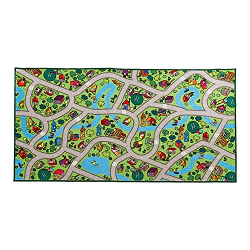 Amazon Basics Children's Carpet Playmat - Road Traffic, List Price is $20, Now Only $15.82, You Save $4.18 (21%)