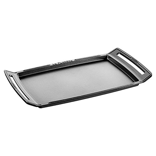 Staub Cast Iron 18.5 x 9.8-inch Plancha/Double Burner Griddle, Made in FranceOnly $179.95
