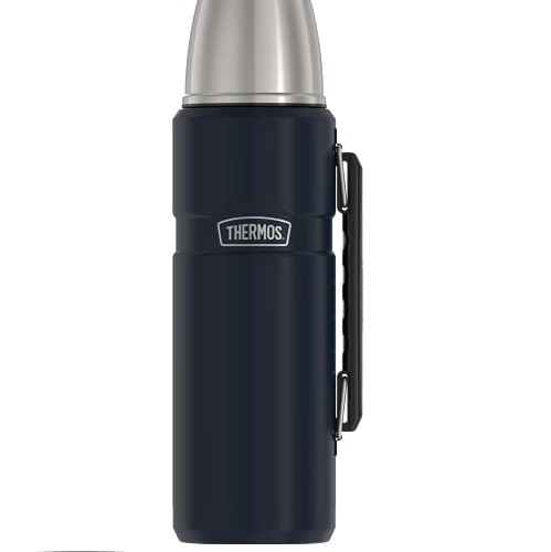 THERMOS Stainless King Vacuum-Insulated Beverage Bottle, 40 Ounce, Midnight Blue, List Price is $31.99, Now Only $17.84, You Save $14.15 (44%)