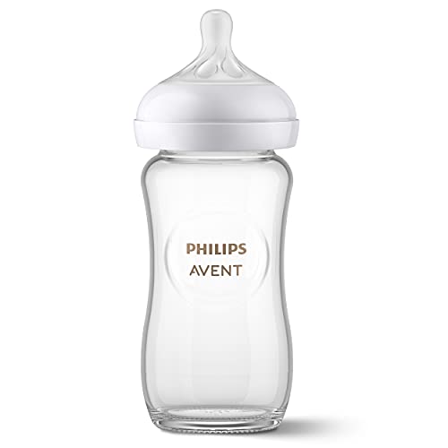 Philips飞利浦 AVENT 新安怡 Natural 自然原生系列 玻璃奶瓶，8 oz，原价$12.99，现仅售$10.39
