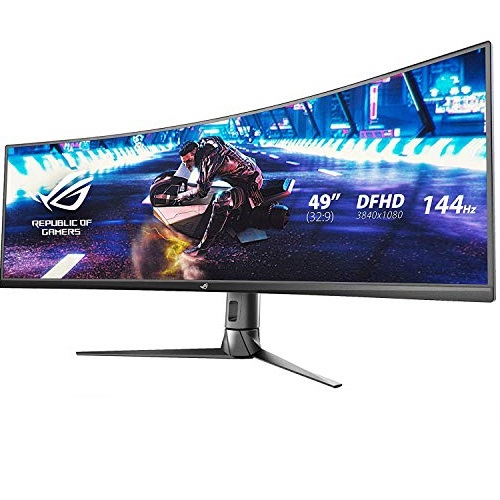 Asus ROG Strix XG49VQ 49” Curved Gaming FreeSync Monitor 144Hz Dual Full HD HDR Eye Care with DP HDMI Black, List Price is $799, Now Only $699.00