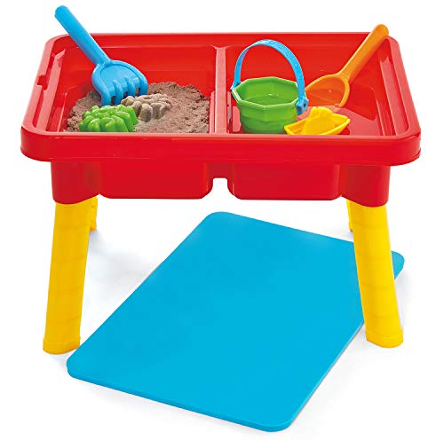 Toddler Sensory Table | Kids Table with Lid | Sensory Bin | Kidoozie | Mega Block Compatible Lid | Indoor Outdoor Use , Red, List Price is $21.99, Now Only $16.99, You Save $5.00 (23%)