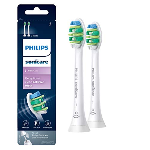 Philips Sonicare Genuine Intercare Replacement Toothbrush Heads, 2 Brush Heads, White, HX9002/65, List Price is $29.96, Now Only $15.38