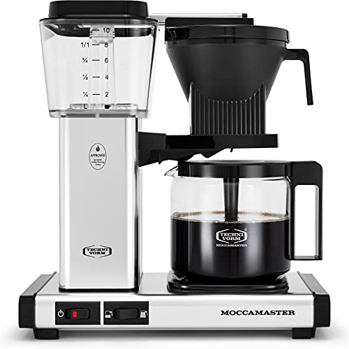 Moccamaster 53941 KBGV Select 10-Cup Coffee Maker, Polished Silver, 40 ounce, 1.25l, List Price is $349, Now Only $279.00