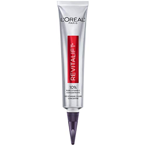 L'Oreal Paris Skincare 10% Pure Vitamin C Serum with Hyaluronic Acid from Revitalift Derm Intensives, Visibly Brighten Dark Spots, Even Tone and Reduce Wrinkles,   1 Oz, Only $16.61