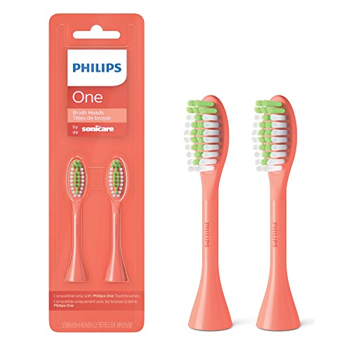 史低价！Philips one 电动牙刷 更换头2个，现点击coupon后仅售$7.09，免运费！多种颜色可选！