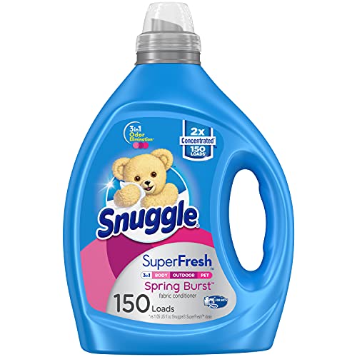 Snuggle Liquid Fabric Softener, SuperFresh Spring Burst, Eliminates Tough Odors, 150 Loads (Packaging May Vary), Now Only $5.69