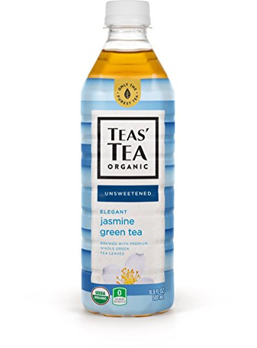 Teas' Tea 有机 无糖原味茉莉花冰茶，16.7 oz/瓶，共12瓶，现仅售$16.03，免运费