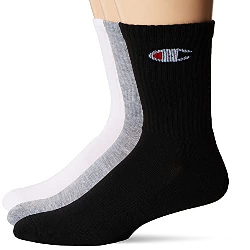 Champion Men's Double Dry 6-Pair Pack Logo Crew Socks, List Price is $19.00, Now Only $7.36