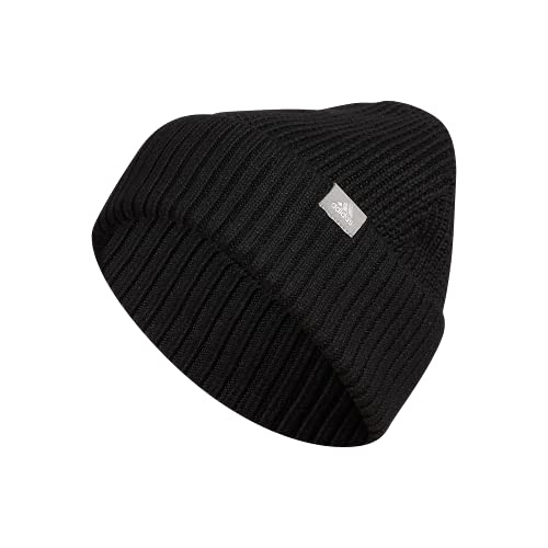 adidas Women's Fashioned Fold Beanie, Black/Grey/Silver Metallic, One Size, List Price is $24, Now Only $12, You Save $12.00 (50%)