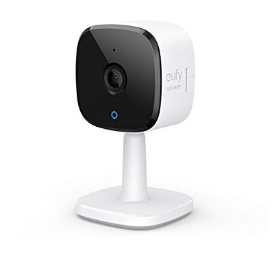 eufy Security Solo IndoorCam C24, 2K Security Indoor Camera, Plug-in Camera with Wi-Fi, IP Camera, Human & Pet AI, Voice Assistant Compatibility, Night Vision, Two-Way Audio, Only $29.99