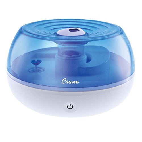 Crane Personal Ultrasonic Cool Mist Humidifier, for Home Bedroom Hotels Travel and Office, 0.2 Gallon, Filter Free, Blue and White, List Price is $39.99, Now Only $11.97, You Save $28.02 (70%)