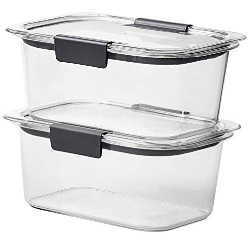 Rubbermaid Brilliance Food Storage Container, Medium Deep, 4.7 Cup, Clear, 2-Pack, List Price is $19.99, Now Only $10.38, You Save $9.61 (48%)