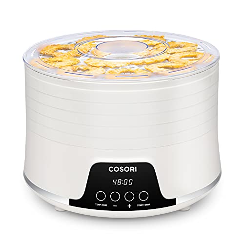 COSORI Food Dehydrator for Jerky, Fruit, Meat, Dog Treats, Herbs, and Yogurt, Dryer Machine with Timer and Temperature Control, Overheat Protection, 50 Free Recipes,Only $54.99