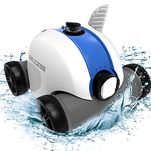 PAXCESS Cordless Robotic Pool Cleaner, Automatic Pool Robot Vacuum with 60-90 Mins Working Time, Rechargeable Battery, IPX8 Waterproof for Above/In-Ground Swimming Pools Up to 861 Sq Ft, Only $229.99