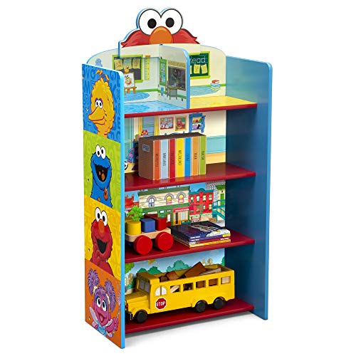 Delta Children Wooden Playhouse 4-Shelf Bookcase for Kids, Sesame Street, List Price is $49.99, Now Only $31.47, You Save $18.52 (37%)