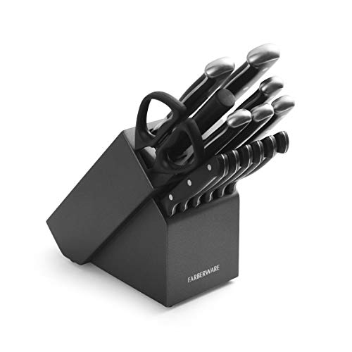 Farberware Forged Triple Riveted Knife Block Set, 15-Piece, Graphite,  Now Only $29.97