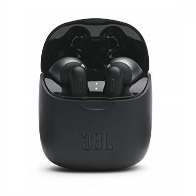 JBL Tune 225TWS True Wireless Earbud Headphones - JBL Pure Bass Sound, Bluetooth, 25H Battery, Dual Connect, Native Voice Assistant (Black), List Price is $99.95, Now Only $49.95