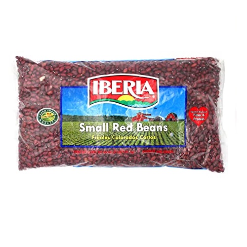 Iberia Small Red Beans, 4 lb, Long Shelf Life Small Red Beans with Easy Storage, Rich in Fiber & Potassium, Low Calorie, Low Fat Food, List Price is $10.42, Now Only $4.45