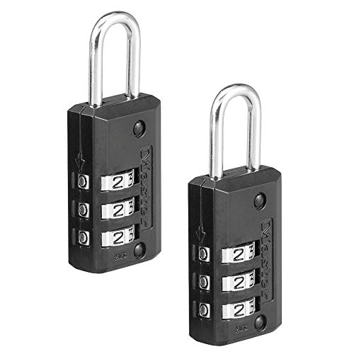 Master Lock 646T Set Your Own Combination Luggage Lock, 2 Pack, Black, List Price is $7.99, Now Only $3.75, You Save $4.24 (53%)